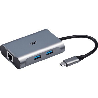 ISY IAD-1018 USB-C zu 2x USB-A 3.0 & LAN-Adapter ISY IAD-1018 USB-C zu 2x USB-A 3.0 & LAN-Adapter