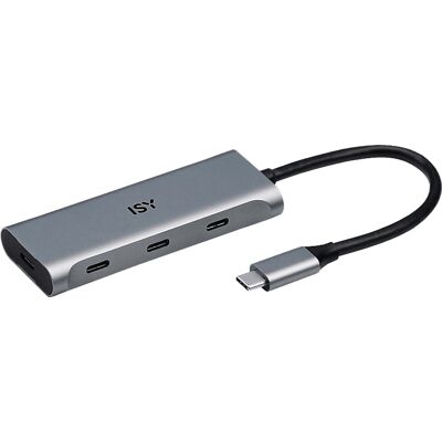 Adaptador USB ISY IHU 5600 - Plata - Concentrador USB-C Adaptador USB ISY IHU 5600 - Plata - Concentrador USB-C