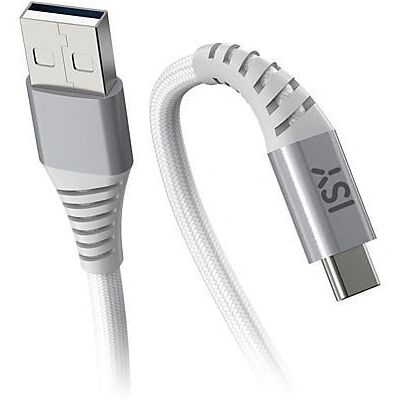 Cavo USB ISY ICN-5000-WT-AC - 2m, USB-A a USB-C, Grigio Cavo USB ISY ICN-5000-WT-AC - 2m, USB-A a USB-C, Grigio