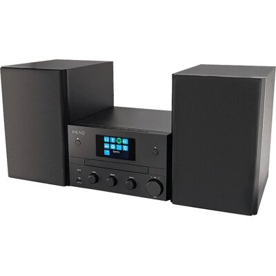 PEAQ PMS 400 Micro Hifi System - Tuner DAB+/FM - Noir PEAQ PMS 400 Micro Hifi System - Tuner DAB+/FM - Noir