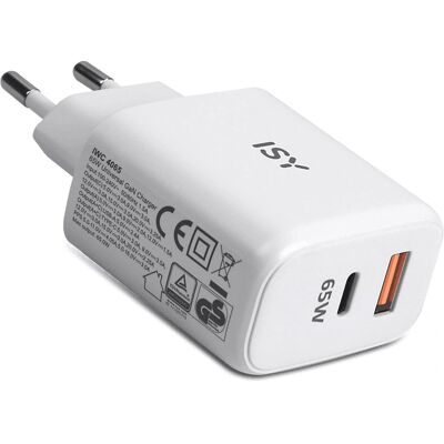 ISY IWC 4065 65W Universele Oplader - Oplader ISY IWC 4065 65W Universele Oplader - Oplader