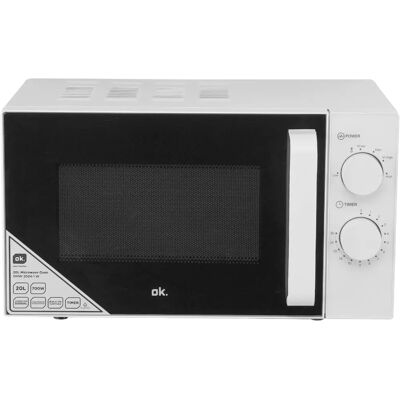 Ok OMW 2024-1 W Mikrowelle - 700W, 20L, 6 Stufen Ok OMW 2024-1 W Mikrowelle - 700W, 20L, 6 Stufen