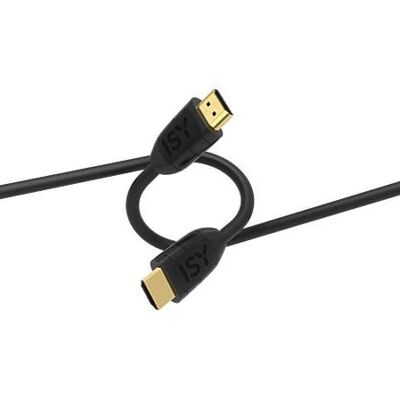 ISY IHD-9034 HDMI-Kabel - 3m - Schwarz - Ultra Hochgeschwindigkeit mit Ethernet ISY IHD-9034 HDMI-Kabel - 3m - Schwarz - Ultra Hochgeschwindigkeit mit Ethernet