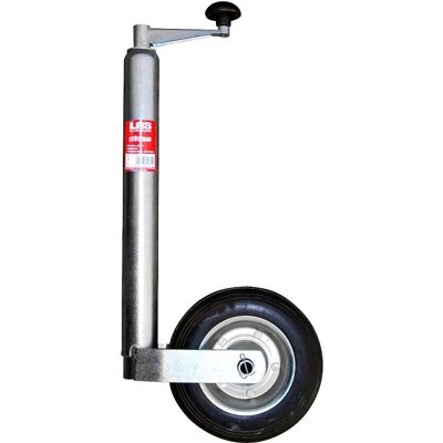 LAS Stützrad mit Kurbel 48 mm Vollgummirad - Support Rad LAS Stützrad mit Kurbel 48 mm Vollgummirad - Support Rad