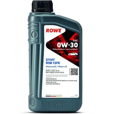 Rowe Hightec Synt Rsb 12fe SAE 0w-30 - Motor Oil Rowe Hightec Synt Rsb 12fe SAE 0w-30 - Motor Oil