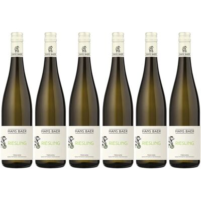 Hans Baer Rheinhessen Riesling Sec 2022 - Vin - Publicité Hans Baer Rheinhessen Riesling Sec 2022 - Vin - Publicité