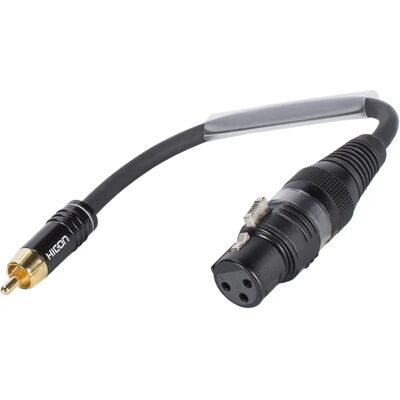Sommer Cable Adapterkabel - 15cm Sort - XLR til RCA Sommer Cable Adapterkabel - 15cm Sort - XLR til RCA