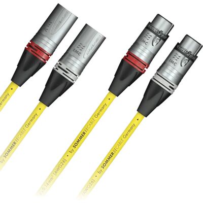 Sommer Cable HC Epilogue EPB1-0100 1 m Amarillo - Cable de audio Sommer Cable HC Epilogue EPB1-0100 1 m Amarillo - Cable de audio