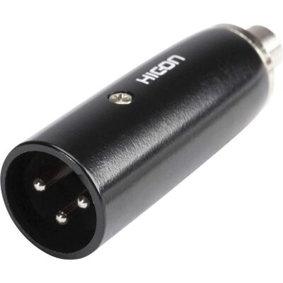 Hicon HI-X3CI-MF XLR-adapter - Svart - Ljudtyp Hicon HI-X3CI-MF XLR-adapter - Svart - Ljudtyp