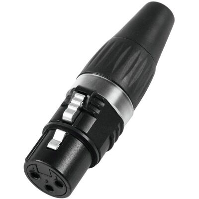 Hicon HI-X3CF-BLK Stecker - 3-poliger XLR, Rechtwinkel Hicon HI-X3CF-BLK Stecker - 3-poliger XLR, Rechtwinkel