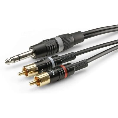 Sommer Cable HBP-6SC2-0090 Schwarzes 3,5mm auf RCA Audio Kabel - 0,9m Sommer Cable HBP-6SC2-0090 Schwarzes 3,5mm auf RCA Audio Kabel - 0,9m