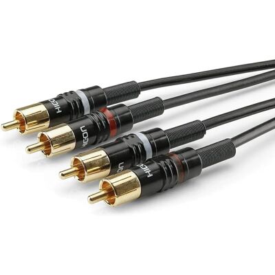Sommer Cable Stereokabel - 9m, 2x Cinch - Hicon Stecker Sommer Cable Stereokabel - 9m, 2x Cinch - Hicon Stecker