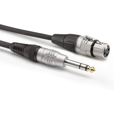 Sommer Cable HBP-XF6S-0030 Audio Adapterkabel - 6,3mm Klinke auf XLR weiblich - 0,30m Schwarz Sommer Cable HBP-XF6S-0030 Audio Adapterkabel - 6,3mm Klinke auf XLR weiblich - 0,30m Schwarz