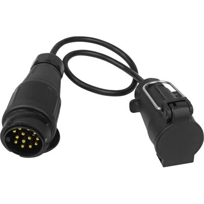 Cable adaptador 13 a 7 pines negro - Adaptador de remolque Cable adaptador 13 a 7 pines negro - Adaptador de remolque