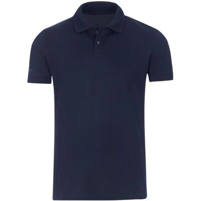 TRIGEMA L Navy Kortærmet Poloshirt TRIGEMA L Navy Kortærmet Poloshirt