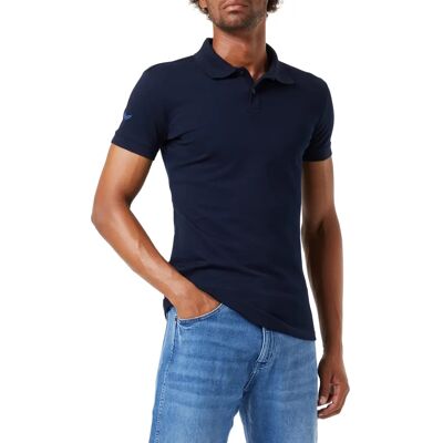 TRIGEMA Herren Poloshirt Blau Gr. M Kurzarm TRIGEMA Herren Poloshirt Blau Gr. M Kurzarm