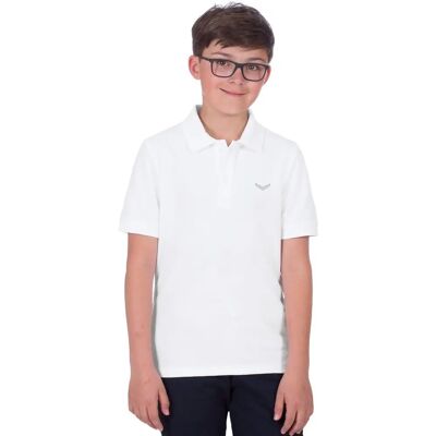 Polo Blanc TRIGEMA - Classique, Manches courtes, Fabriqué en Allemagne Polo Blanc TRIGEMA - Classique, Manches courtes, Fabriqué en Allemagne