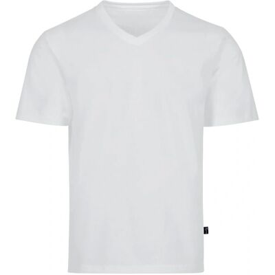 TRIGEMA DELUXE Katoenen V-Hals T-Shirt - Kleding TRIGEMA DELUXE Katoenen V-Hals T-Shirt - Kleding