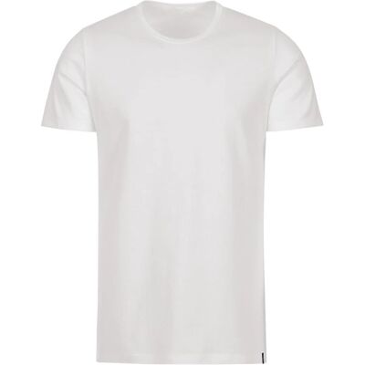 Trigema Weiß Baumwolle/Elastan T-Shirt - T-Shirt Trigema Weiß Baumwolle/Elastan T-Shirt - T-Shirt