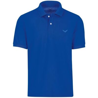 TRIGEMA DELUXE Piqué Poloshirt Blauw Korte Mouwen - Poloshirt TRIGEMA DELUXE Piqué Poloshirt Blauw Korte Mouwen - Poloshirt
