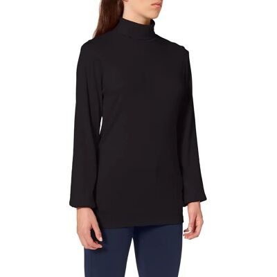 TRIGEMA Zwart Lange Mouwen Sport Roll Neck Trui - Trui TRIGEMA Zwart Lange Mouwen Sport Roll Neck Trui - Trui