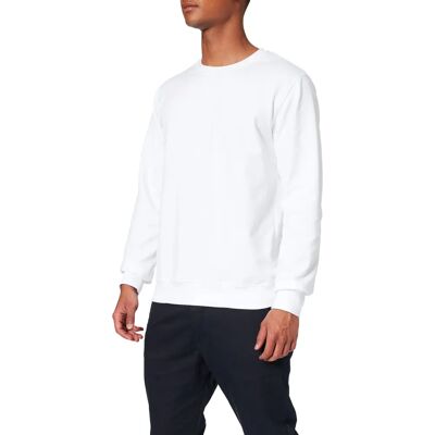 TRIGEMA Basic Weiß Sweatshirt - Sweatshirt TRIGEMA Basic Weiß Sweatshirt - Sweatshirt