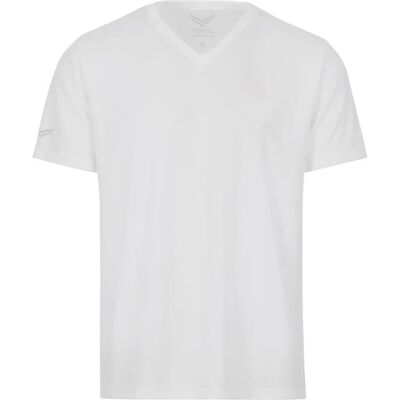 TRIGEMA T-Shirt V-COOLMAX Blanc Homme Sport - T-Shirt TRIGEMA T-Shirt V-COOLMAX Blanc Homme Sport - T-Shirt