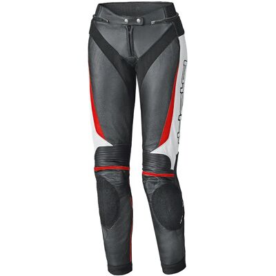 Pantalons en cuir Held Lane II pour moto - Noir, Blanc, Rouge - Pantalons en cuir - Publicité Pantalons en cuir Held Lane II pour moto - Noir, Blanc, Rouge - Pantalons en cuir - Publicité
