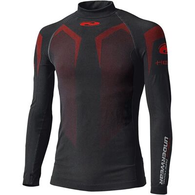 HELD - 3D Skin Warm Top - Nero-Rosso - Shirt HELD - 3D Skin Warm Top - Nero-Rosso - Shirt