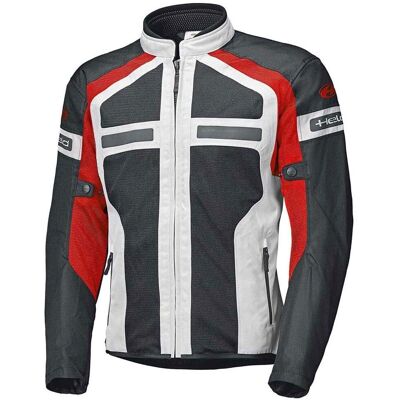 Veste textile de moto pour dames - Gris Rouge - Type de moto - Publicité Veste textile de moto pour dames - Gris Rouge - Type de moto - Publicité