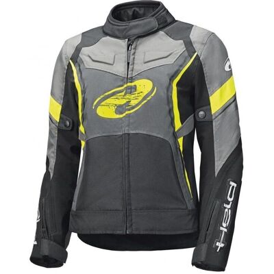 Giacca tessile per motociclisti donna Held Baxley Top - Touring, Nero Giallo 3XL Giacca tessile per motociclisti donna Held Baxley Top - Touring, Nero Giallo 3XL