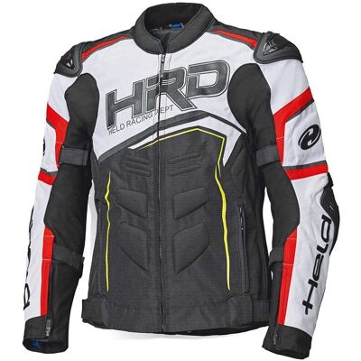 Giubbotto tessile motociclista Held Safer Srx - Nero, Bianco, Rosso XL Giubbotto tessile motociclista Held Safer Srx - Nero, Bianco, Rosso XL