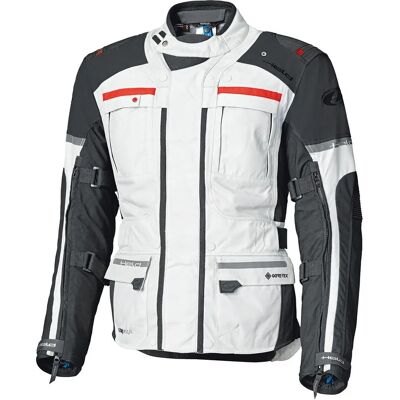 Veste textile de moto Held Carese Evo GTX - Gris Rouge - Veste de moto en tissu - Publicité Veste textile de moto Held Carese Evo GTX - Gris Rouge - Veste de moto en tissu - Publicité