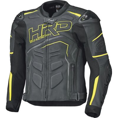 Held Safer II Giacca in pelle per moto - Nero Giallo - 48 Held Safer II Giacca in pelle per moto - Nero Giallo - 48