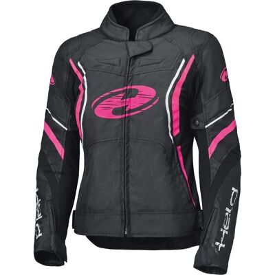 Giacca tessile per moto da donna - Nero Rosa (XS) Giacca tessile per moto da donna - Nero Rosa (XS)