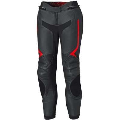 Held - Street Rocket 4 - Nero - Rosso Fluorescente - Pantaloni in pelle Held - Street Rocket 4 - Nero - Rosso Fluorescente - Pantaloni in pelle