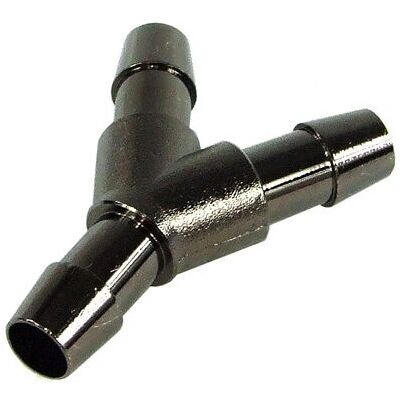 Aquatuning Aquatuning 10mm (3/8") Y Schlauchverbinder - Messing - black nickel Aquatuning Aquatuning 10mm (3/8") Y Schlauchverbinder - Messing - black nickel