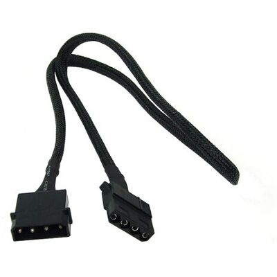 Cavo di alimentazione Phobya 87273 - 0,6m, Molex 4 pin, Nero Cavo di alimentazione Phobya 87273 - 0,6m, Molex 4 pin, Nero
