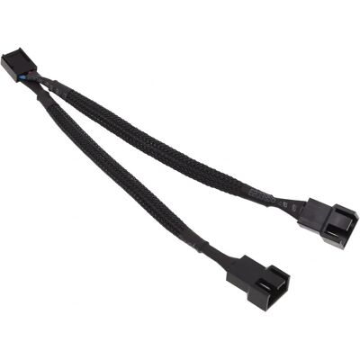 Phobya Y-Kabel 4Pin PWM 2x 4Pin PWM - Schwarz 10cm Phobya Y-Kabel 4Pin PWM 2x 4Pin PWM - Schwarz 10cm