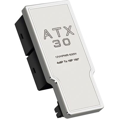 Adaptateur Phobya 12VHPWR 180 Degré 16Pin à 4x8Pin - Blanc - Publicité Adaptateur Phobya 12VHPWR 180 Degré 16Pin à 4x8Pin - Blanc - Publicité