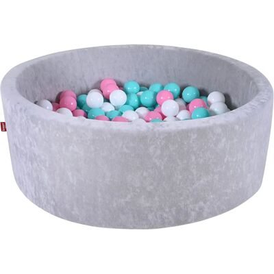 Piscina di Palline Grigia Morbida KNORRTOYS - 300 Palline - Gioco al chiuso Piscina di Palline Grigia Morbida KNORRTOYS - 300 Palline - Gioco al chiuso