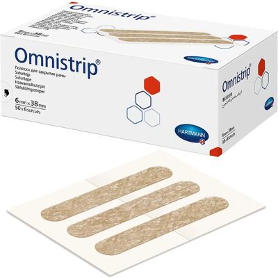 Omnistrip 6x38mm Strips de suture - Wound Closure Strips - Publicité Omnistrip 6x38mm Strips de suture - Wound Closure Strips - Publicité