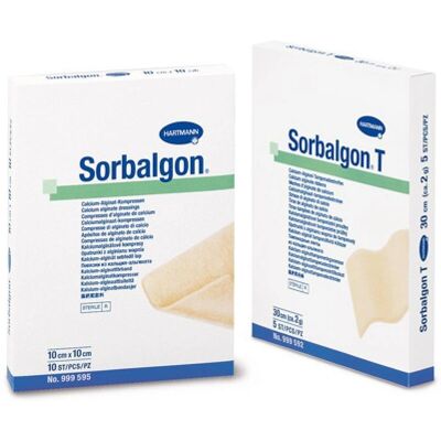 Hartmann Sorbalgon 5x5cm - Steriele Calciumalginatverband Hartmann Sorbalgon 5x5cm - Steriele Calciumalginatverband