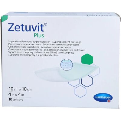 Paul Hartmann AG Zetuvit Plus extrastarke Bande d'absorption 10x10cm - Pansement Paul Hartmann AG Zetuvit Plus extrastarke Bande d'absorption 10x10cm - Pansement