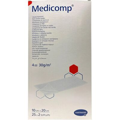 Medicomp Compresses Stériles - 10x20cm - 50 unités - Publicité Medicomp Compresses Stériles - 10x20cm - 50 unités - Publicité