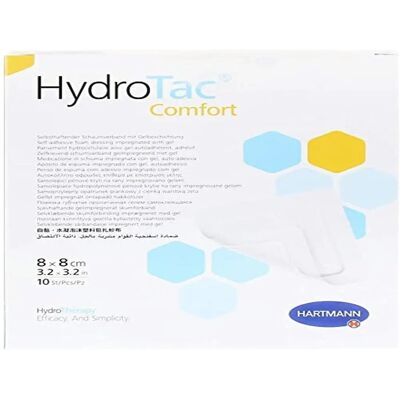 Hartmann HydroTac Comfort Pansement pour plaies - 8x8cm, 10 pcs - Publicité Hartmann HydroTac Comfort Pansement pour plaies - 8x8cm, 10 pcs - Publicité