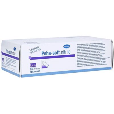 Nitrilové vyšetřovací rukavice Peha-soft Hartmann - Bez pudru, Modré Nitrilové vyšetřovací rukavice Peha-soft Hartmann - Bez pudru, Modré