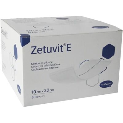 Hartmann Zetuvit E Compresses Non Stériles - 10x20 cm - Pack de 50 - Publicité Hartmann Zetuvit E Compresses Non Stériles - 10x20 cm - Pack de 50 - Publicité