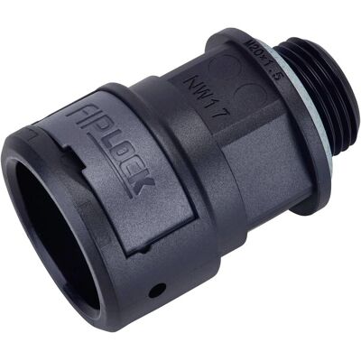 Fränkische Rohrverbinder - M20 x 1,5, Schwarz, Gerade - 10 Stk Fränkische Rohrverbinder - M20 x 1,5, Schwarz, Gerade - 10 Stk