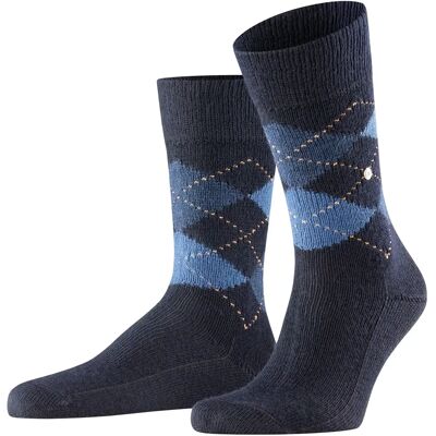 Burlington Herren Socken Mikrofaser blau gemustert Burlington Herren Socken Mikrofaser blau gemustert